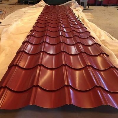 Good price SGCH Color Coated Corrugated Sheets PE Coated galvanised steel roofing sheets online